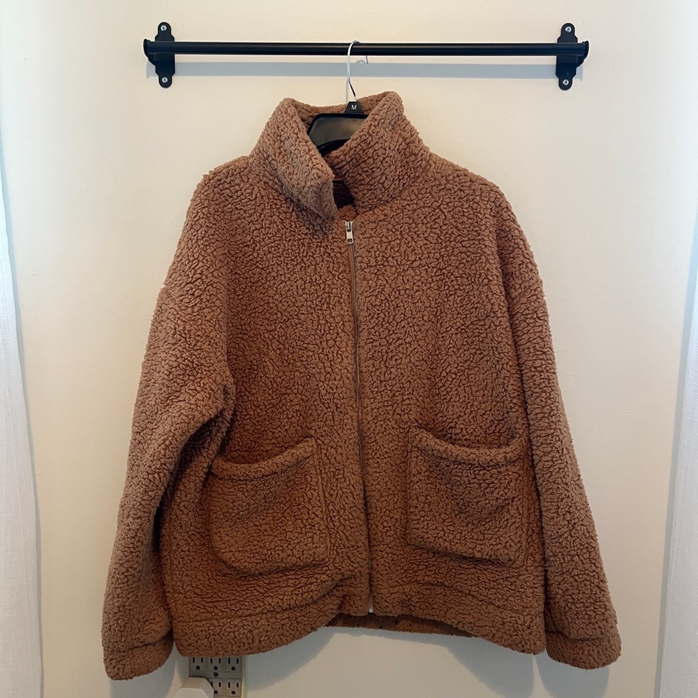 Cozy Tan Sherpa Jacket